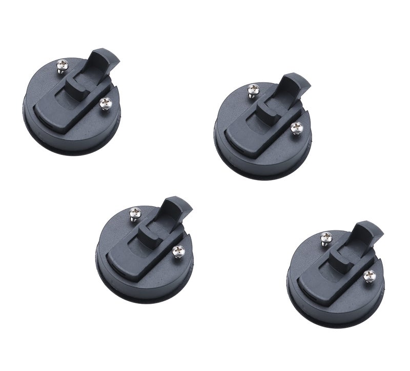 Thorn Boat Slam Latch 2 inch Flush Pull Black Plastic Nylon Latch Handle for RV Boat Marine Deck Hatch 1/2'' Door Cabinet Hardware(4 PCS) - Image 2